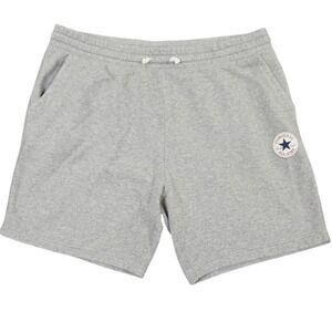 Converse All Star Classic Bermuda Short Men XXL Gray Sweat Drawstring Poket Logo